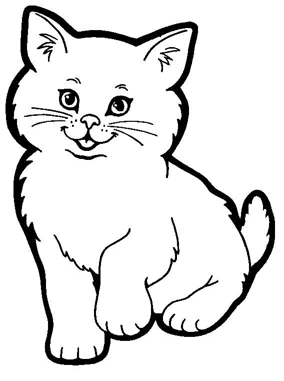 Cat coloring pages here. Cats clipart printable