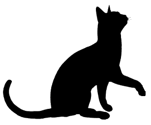 Cat clipart silhouette. Clip art sleeping free