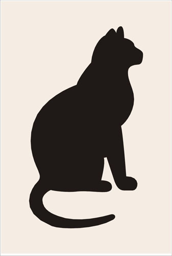 Cat kitten sizes available. Cats clipart stencil