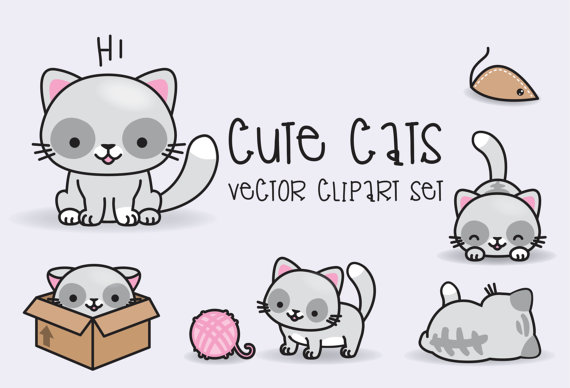cats clipart vector