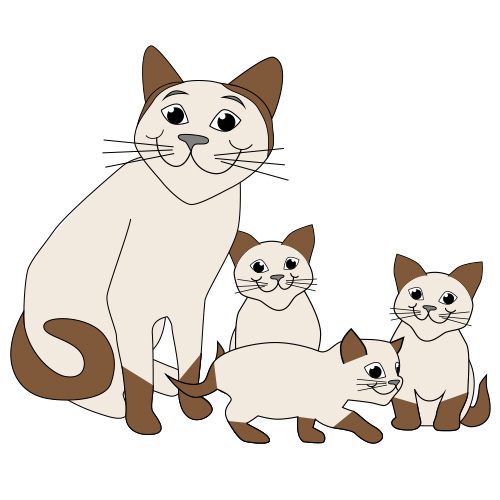 Cat clipart art. Clip free and kittens
