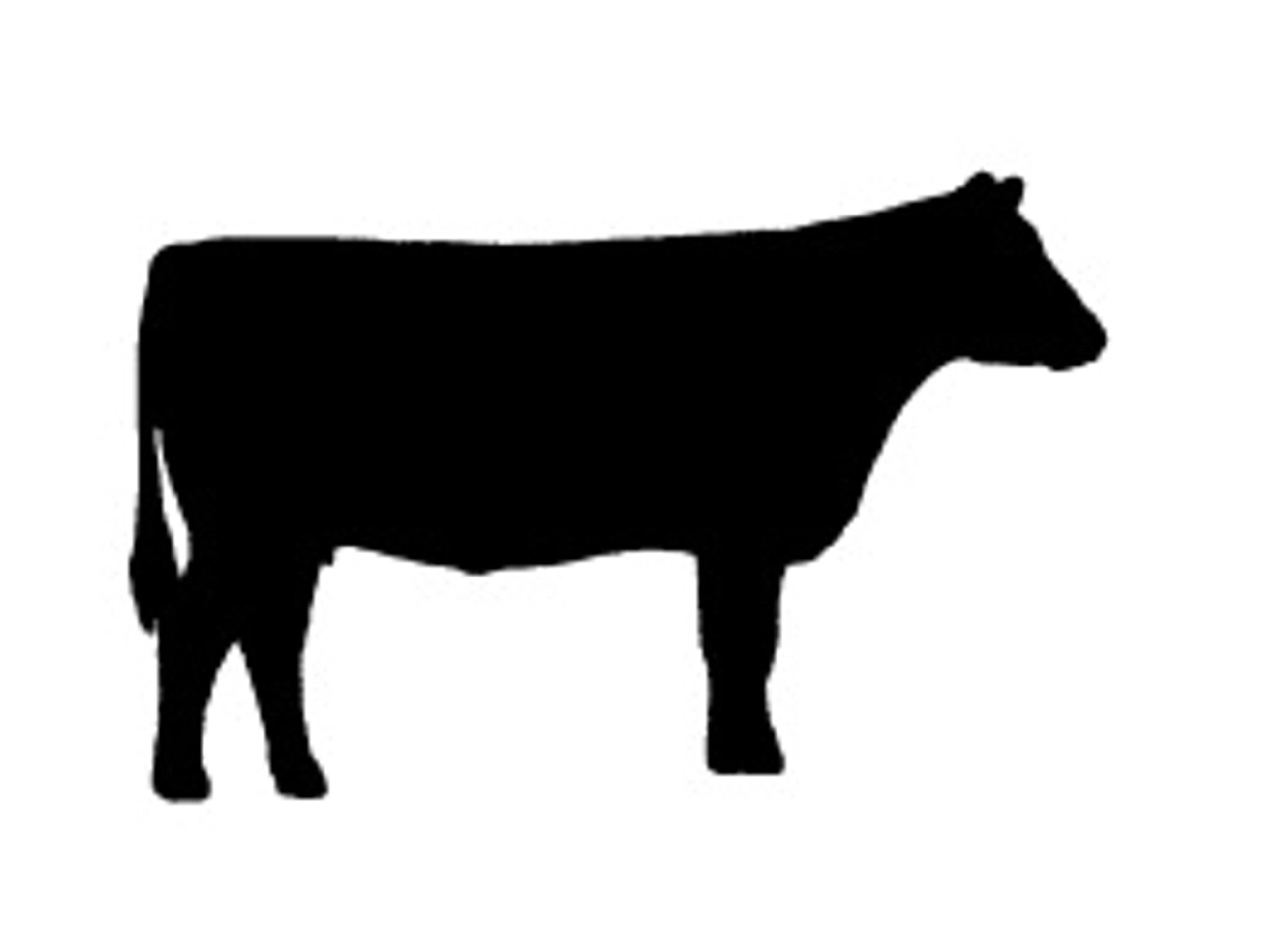 cow clipart silhouette