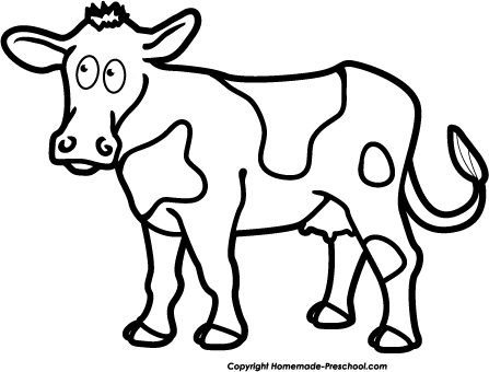 Clipart cow black and white. Free pictures download clip