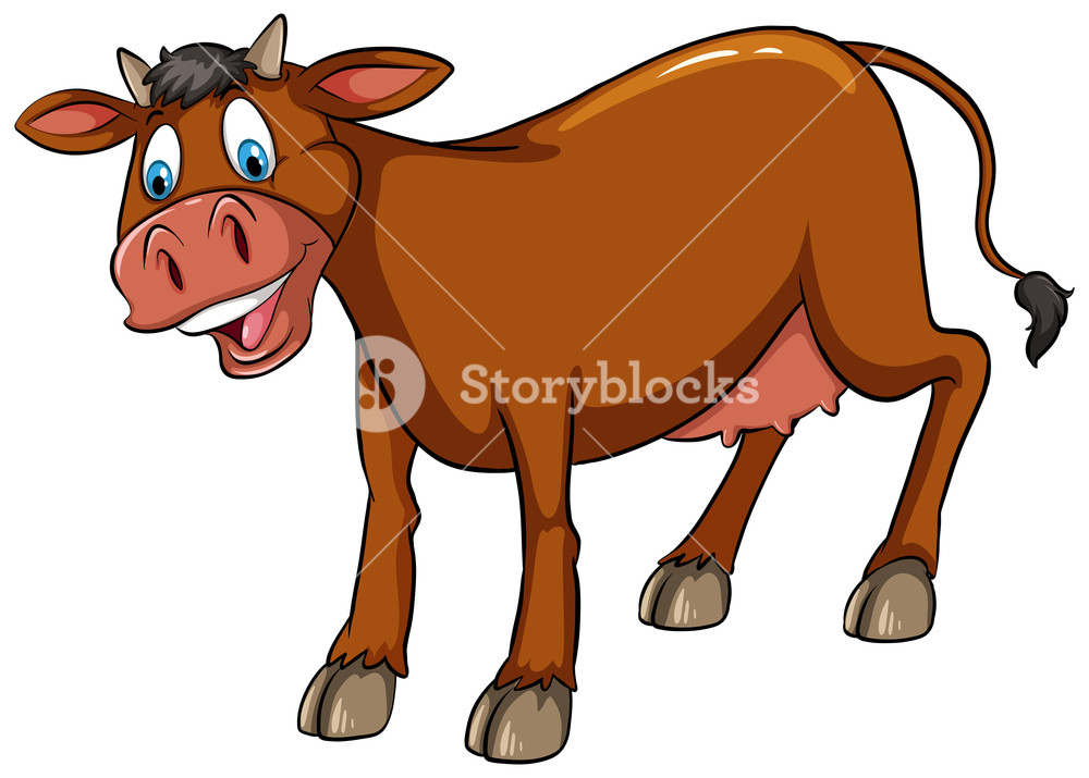 cattle clipart brown cow