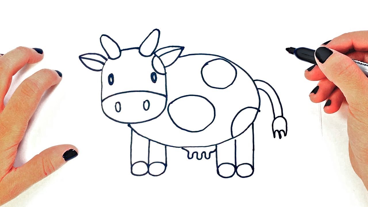 How to draw a. Cattle clipart caw