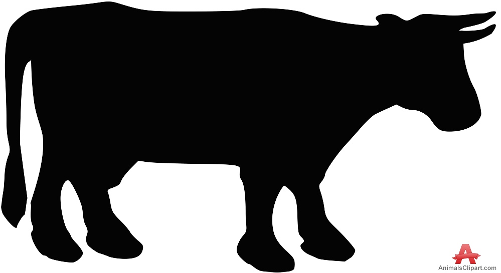 Cattle clipart caw. Beef silhouette at getdrawings