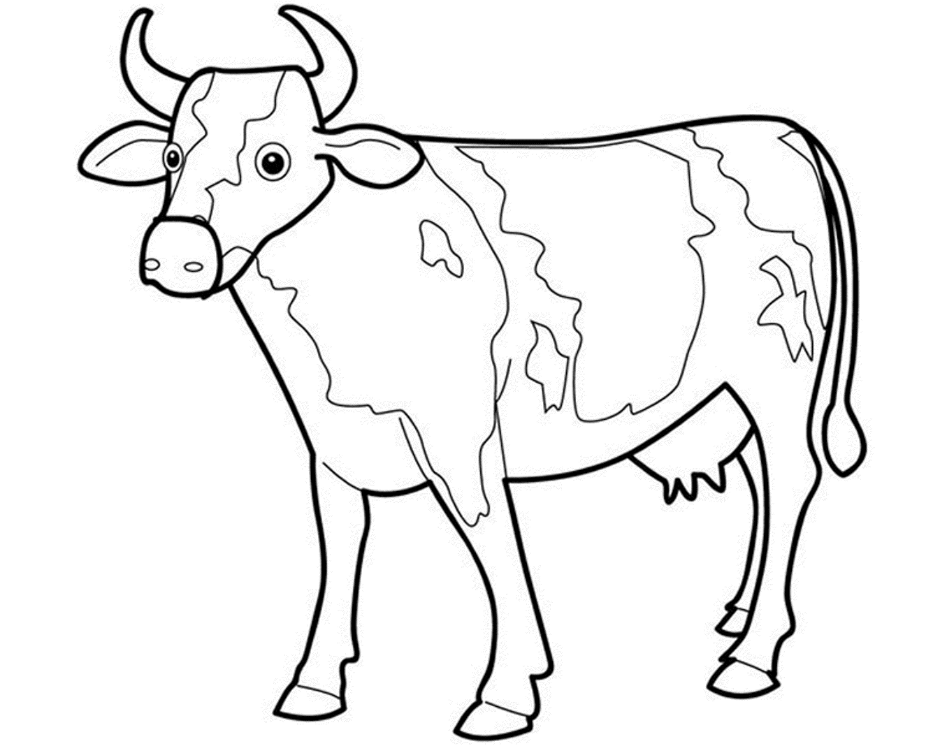 cow clipart sketch