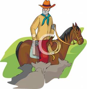 cattle clipart cowboys