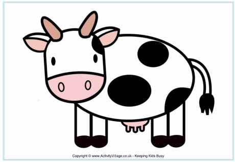 cows clipart simple