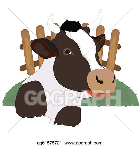 cattle clipart fence