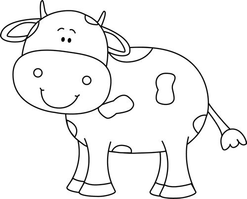 cows clipart colored