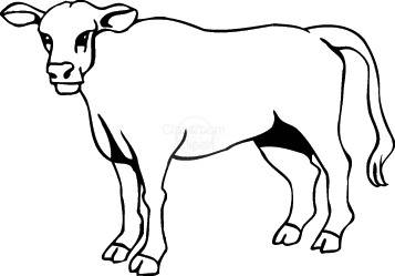 cattle clipart outline