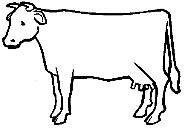 cows clipart outline