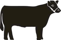 cattle clipart silhouette