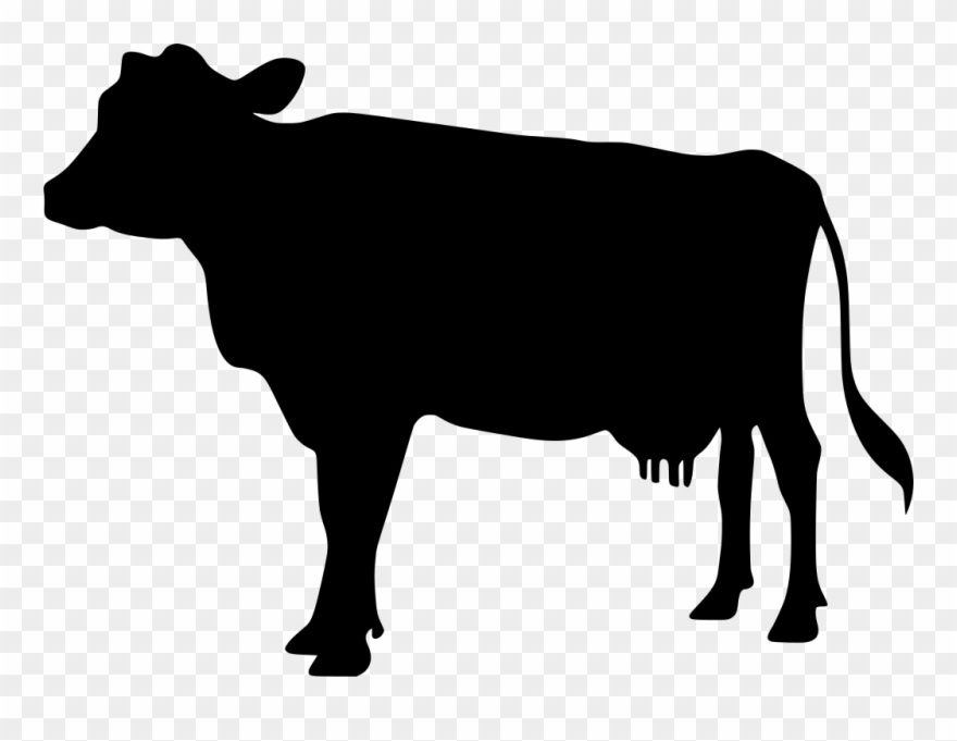 cows clipart silhouette