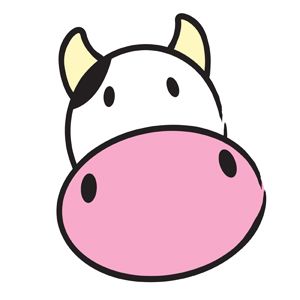 cow clipart easy