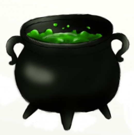 cauldron clipart bubbly