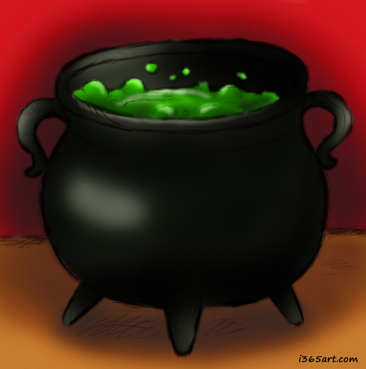cauldron clipart bubbly