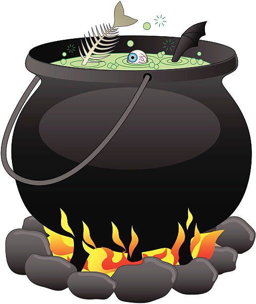 cauldron clipart cartoon