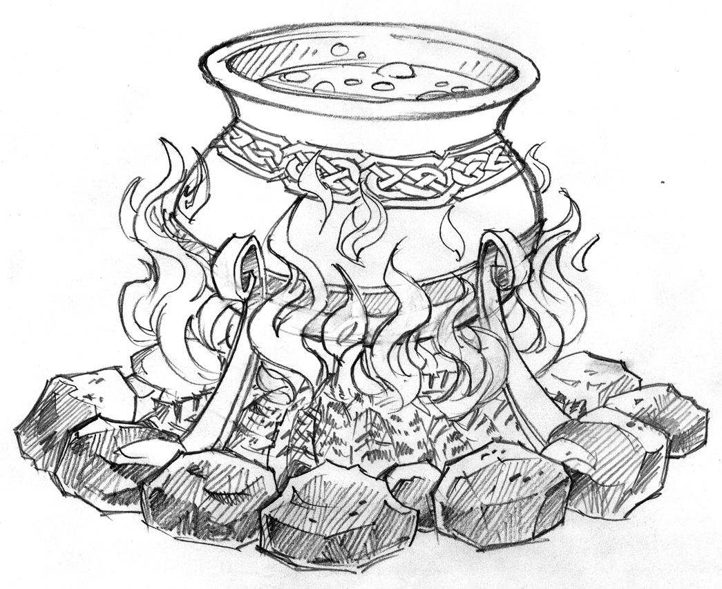 Cauldron clipart drawing, Cauldron drawing Transparent FREE for
