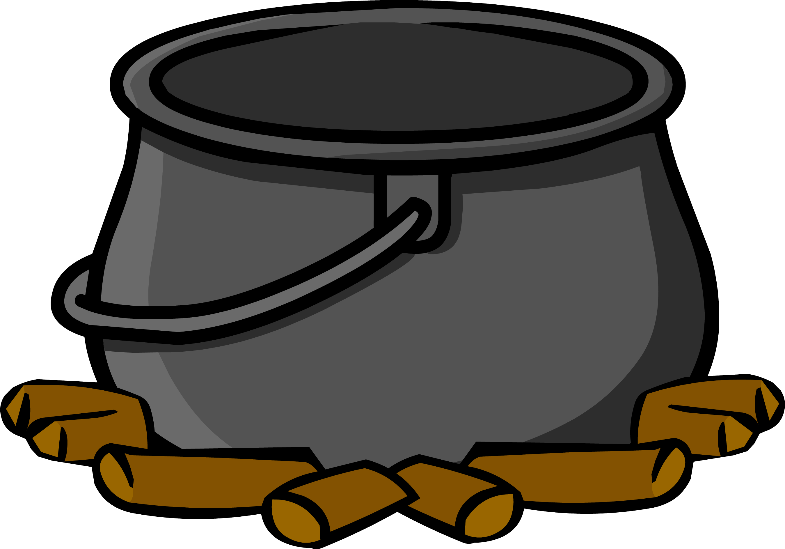 cauldron clipart empty