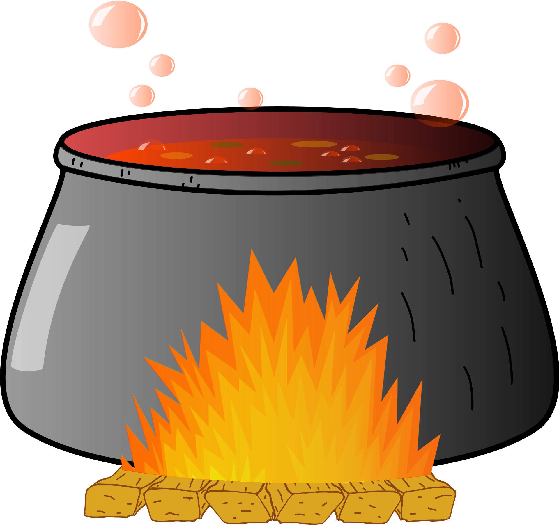 Free cliparts download clip. Cauldron clipart fire