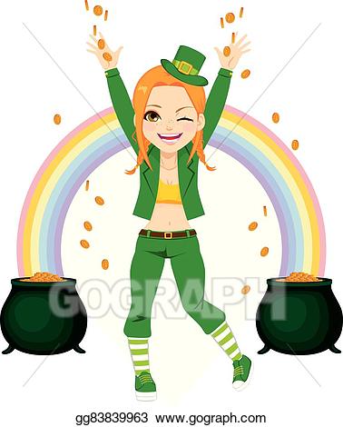 Cauldron clipart leprechaun. Eps illustration happy sharing