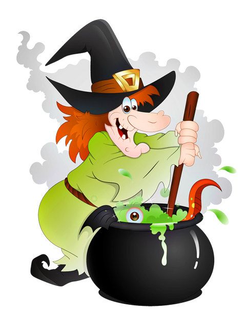 cauldron clipart room on broom