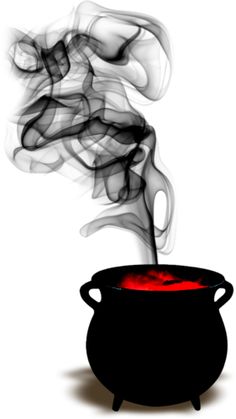cauldron clipart smoking
