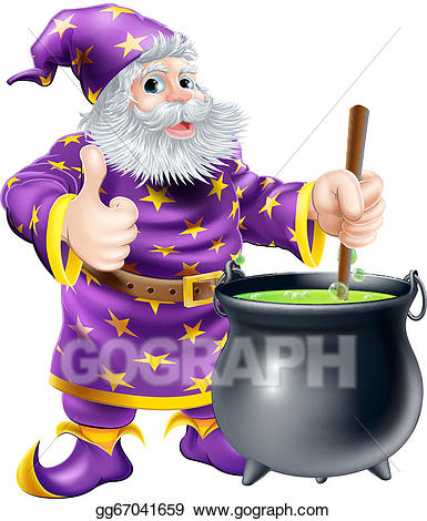 cauldron clipart wizard