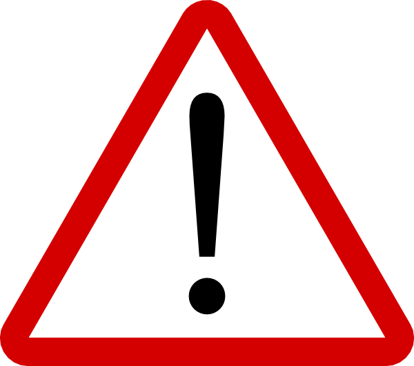 danger clipart proceed with caution