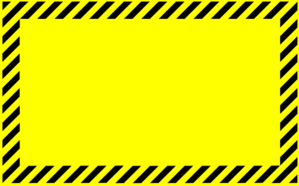 Caution blank caution sign