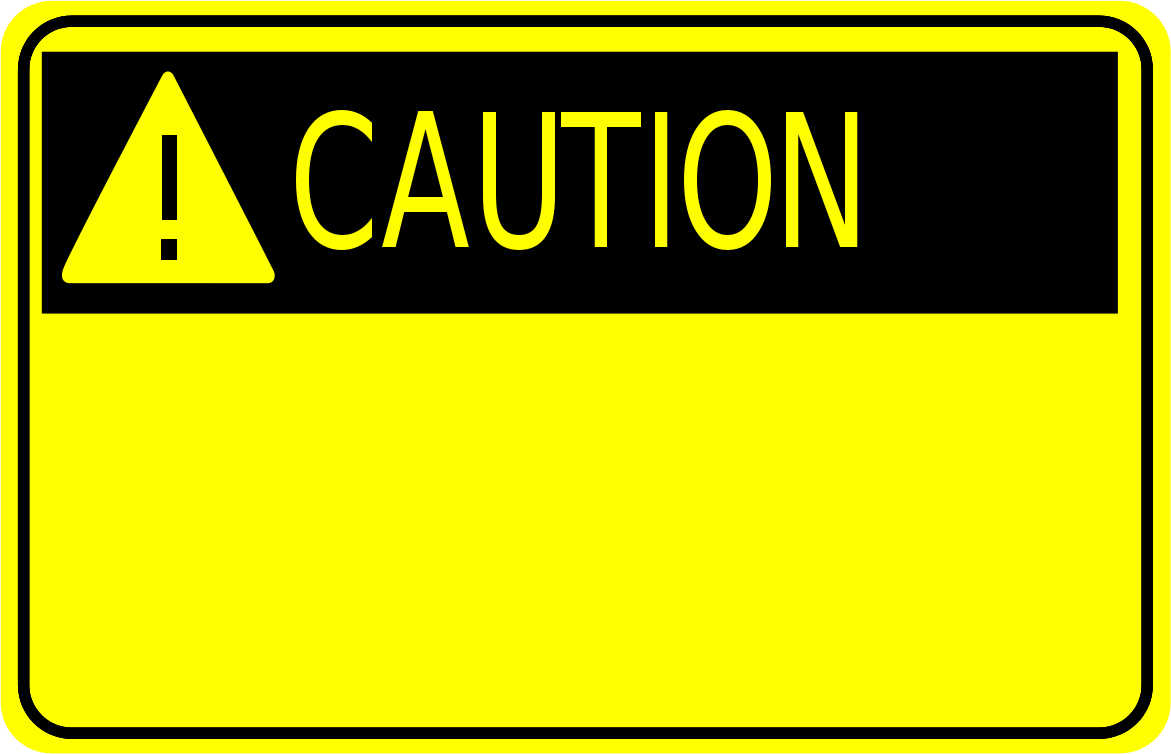 caution clipart construction sign