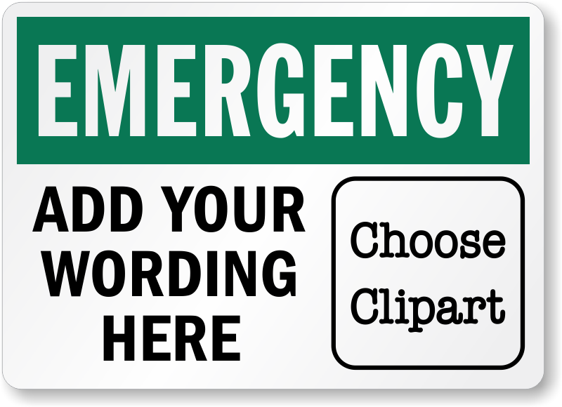 caution clipart emergency sign