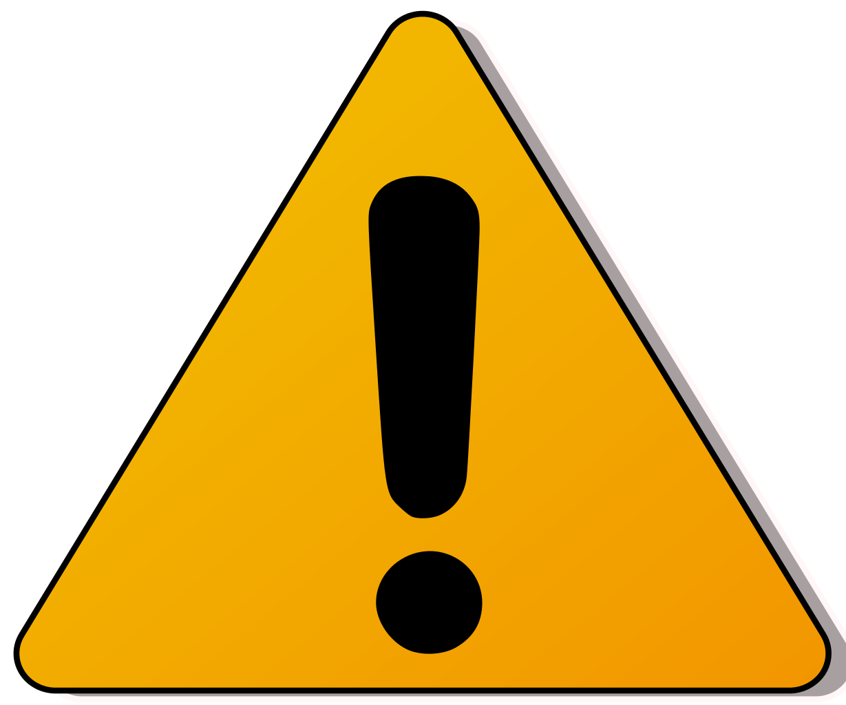 caution clipart emoji