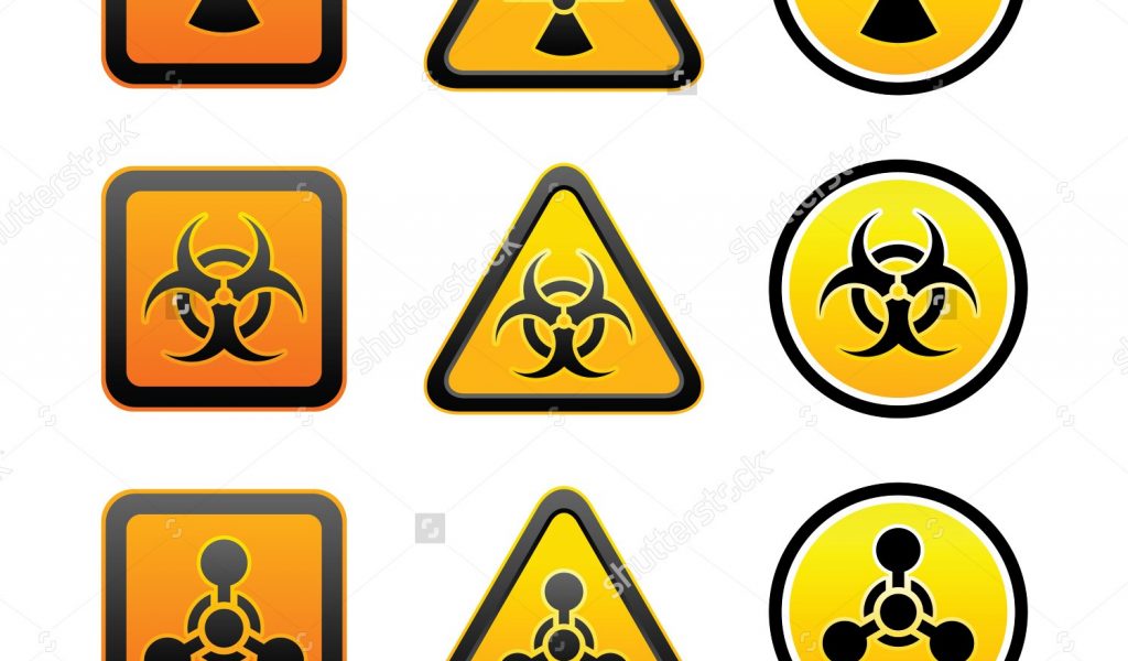 caution clipart radioactive
