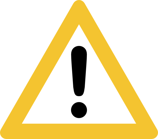 danger clipart caution sign