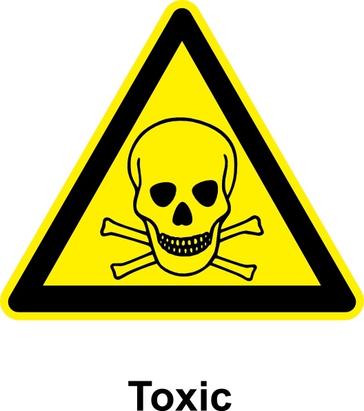 caution clipart toxic sign