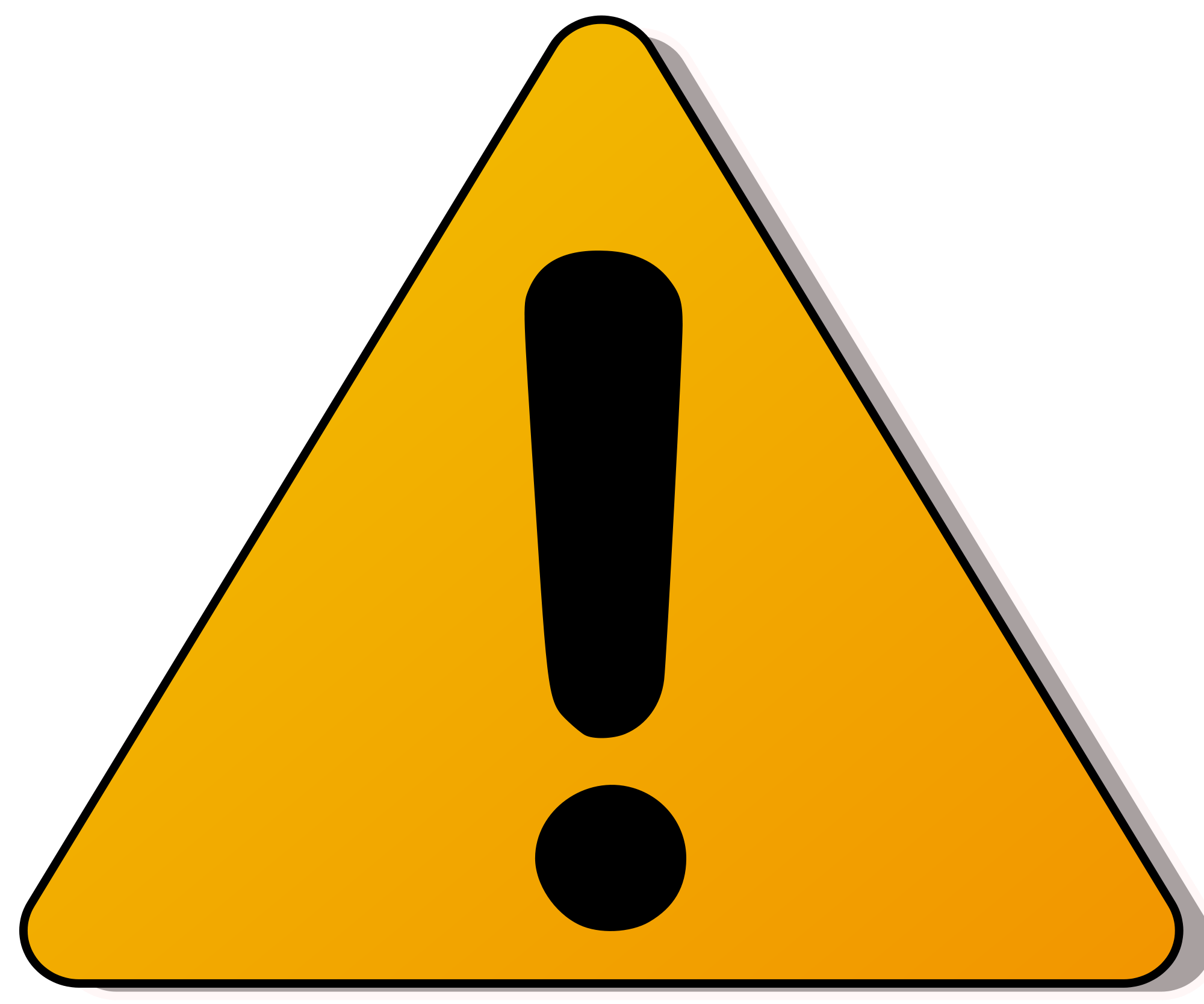 caution clipart warning triangle
