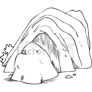Cave clipart black and white. Christ s tomb royalty