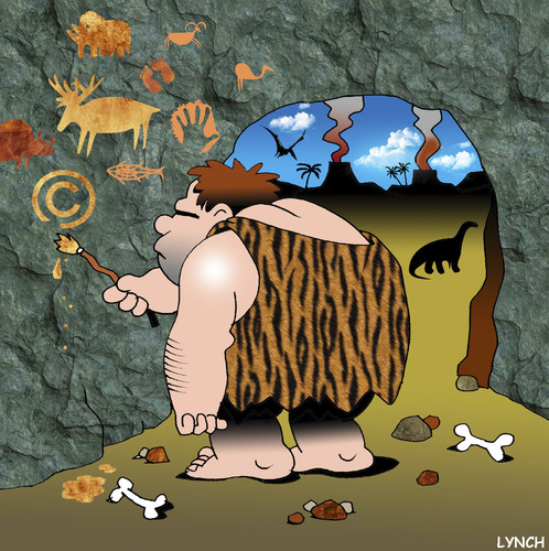 cave clipart caveman
