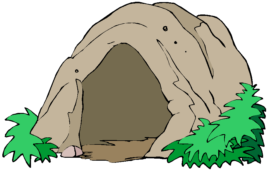 cave clipart caveman