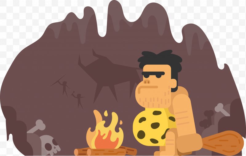 caveman clipart cave boy