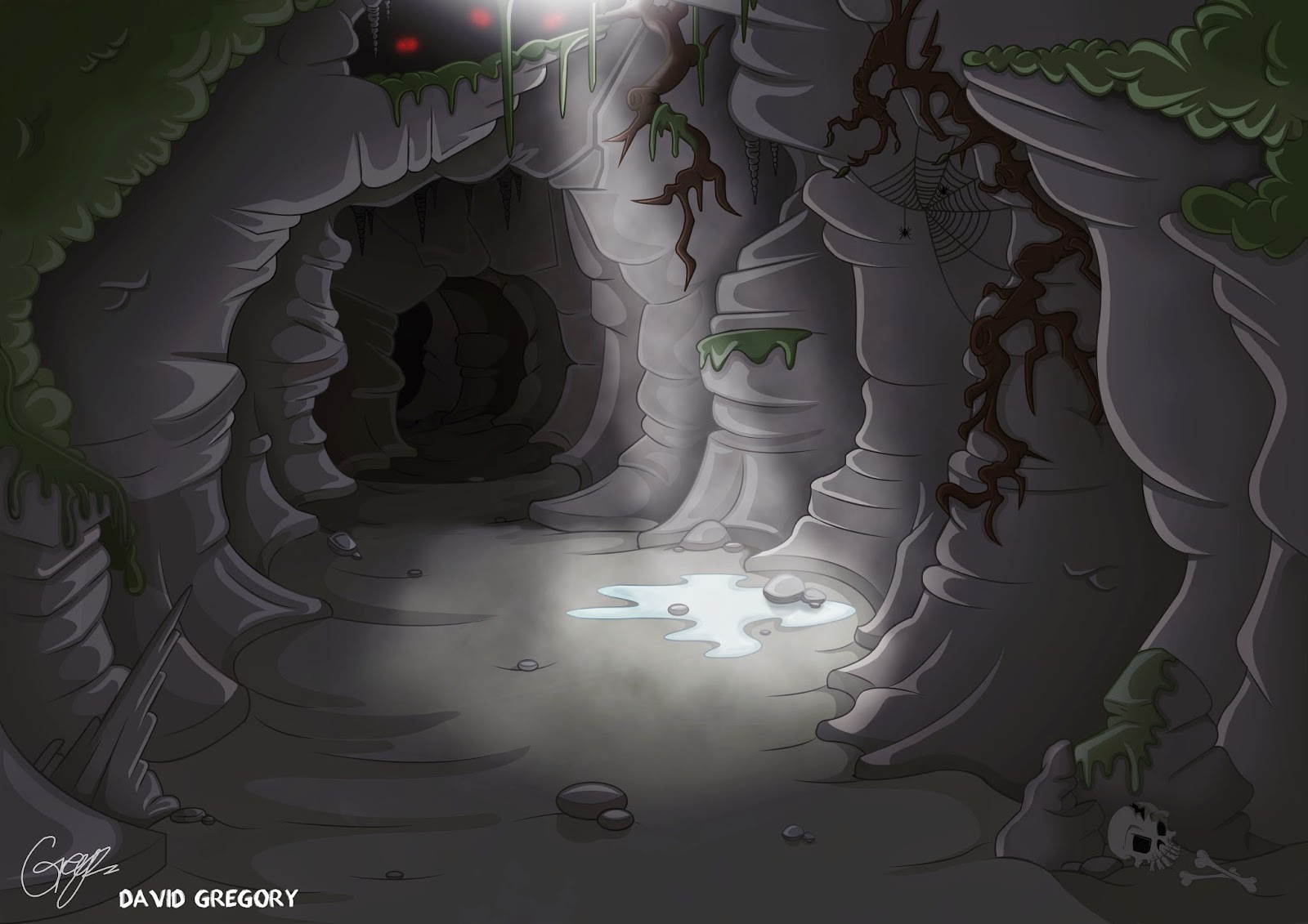 cave clipart creepy
