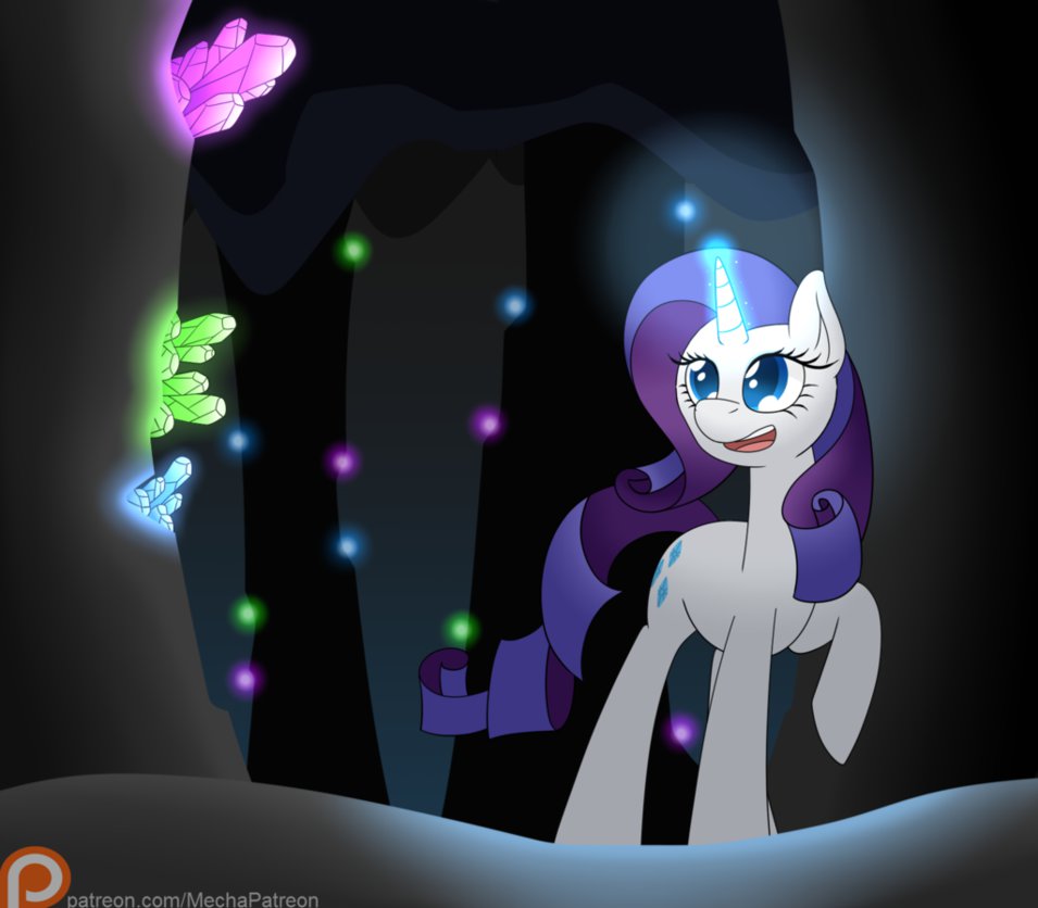 Cave clipart crystal cave. Mlp by mechanized on