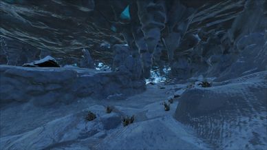 Snow ragnarok official ark. Cave clipart crystal cave