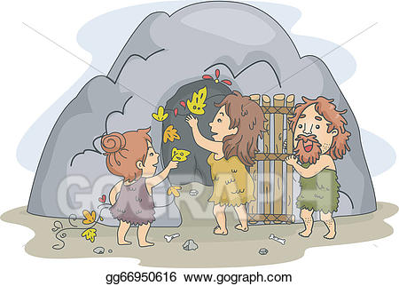 cave clipart family
