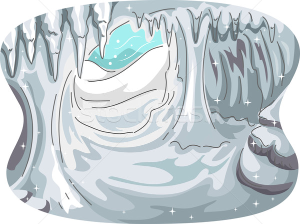 cave clipart ice cave