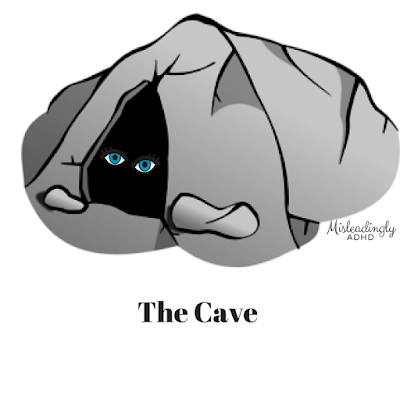 Cave clipart scary. Misleadingly adhd the seems