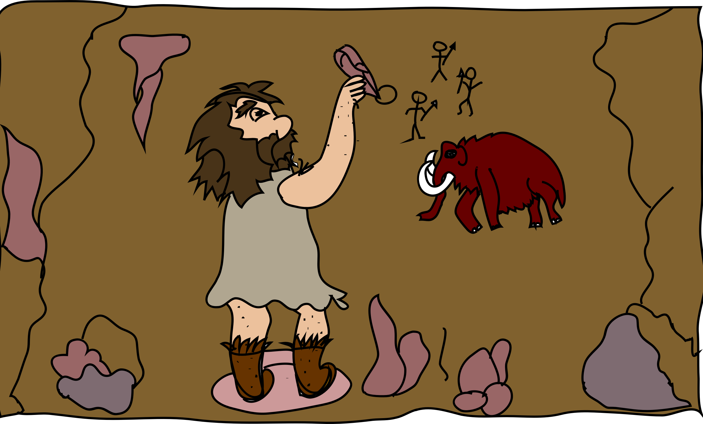 cave clipart stone age cave